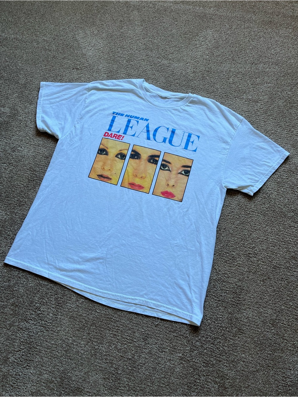 VTG 00’s / Y2K The Human League White Band Tee - Picture 3 of 6